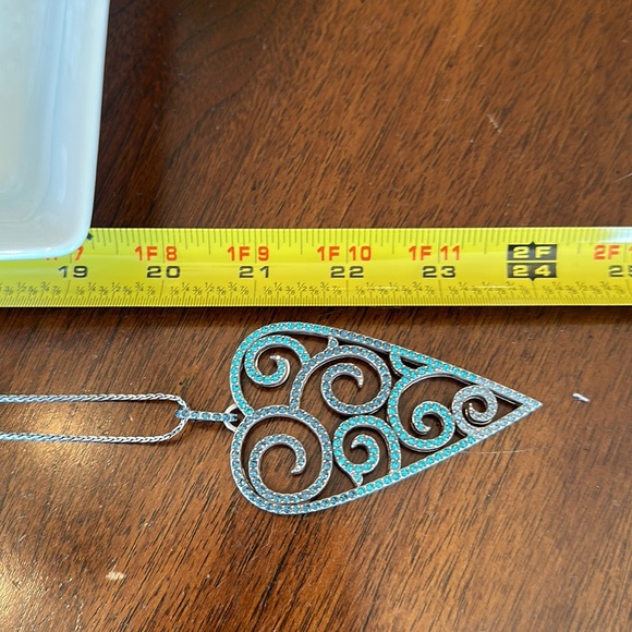 ⭐️SOLD⭐️Brighton SEA OF LOVE Blue Turquoise Crystal LONG Necklace Bracelet Earri - Picture 12 of 16